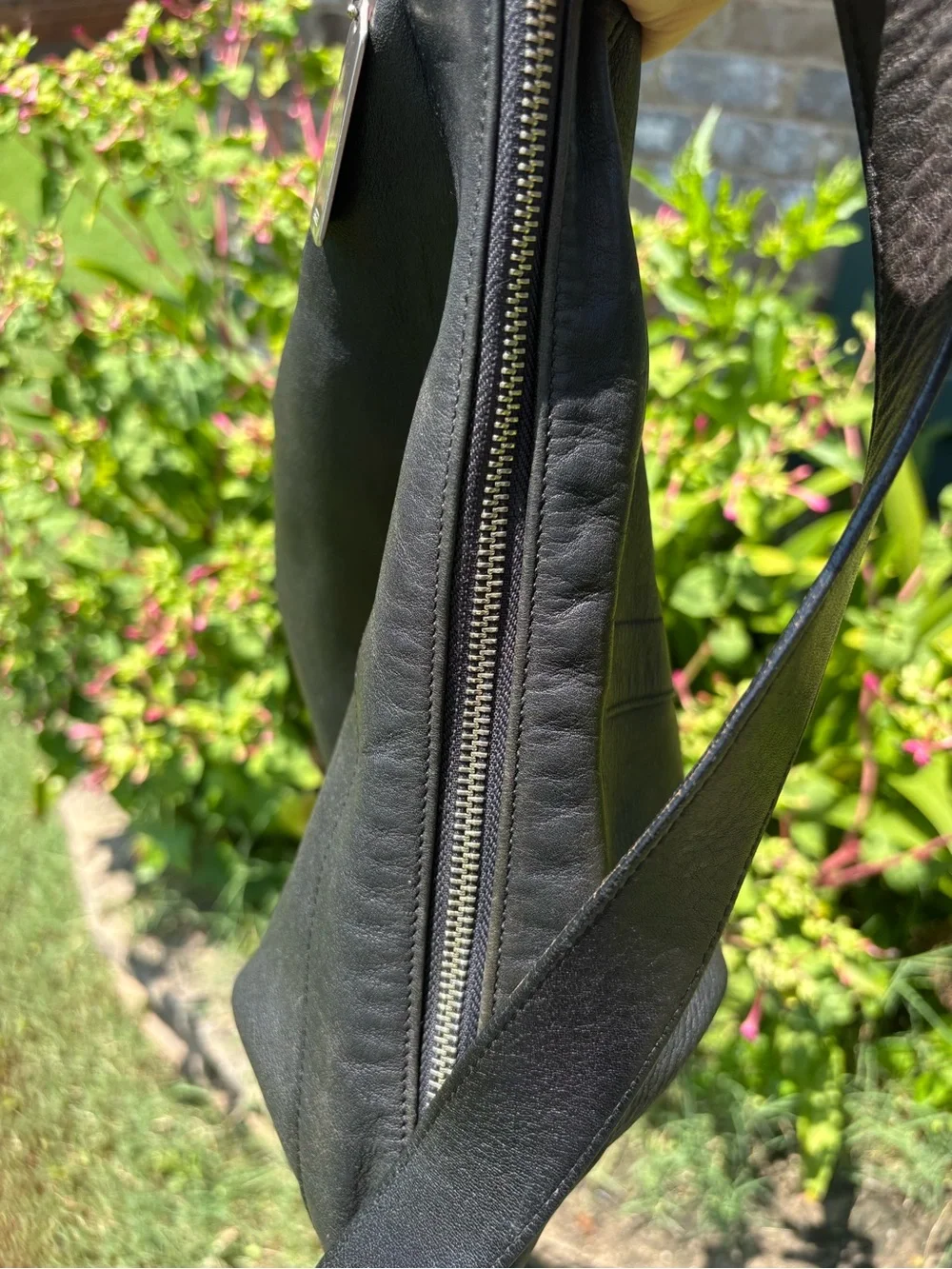 Vtg Coach Black Leather Hobo Shoulder Bag 9188⁠